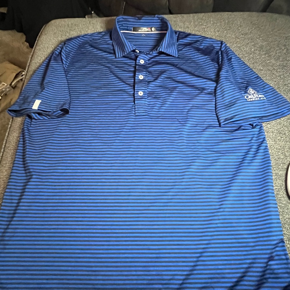 Blue Ralph Lauren RLX Golf Polo Oak Pointe Country Club Size L